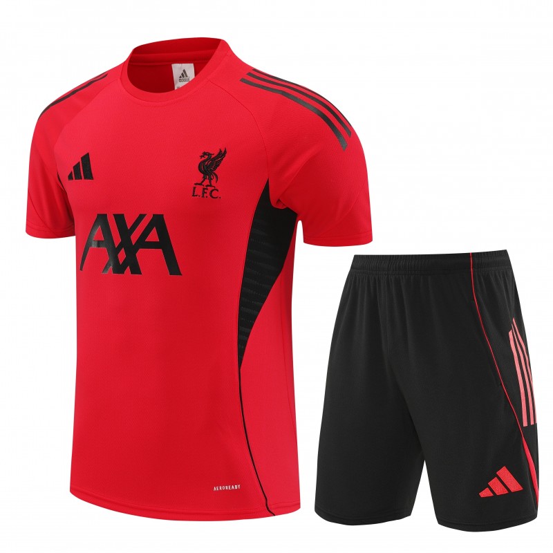 25/26 Liverpool Red Short Sleeve Jersey+Shorts