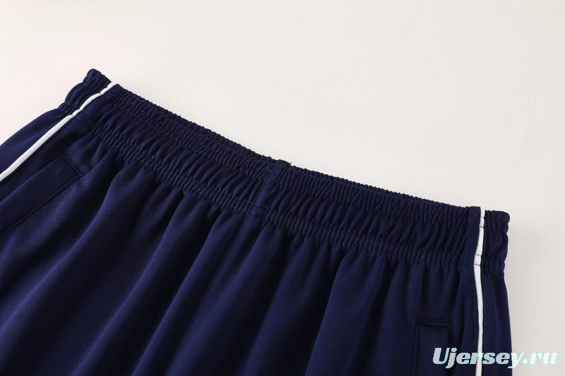 25/26  Adidas Navy Blue Full zipper Jacket Tracksuit+ long pants