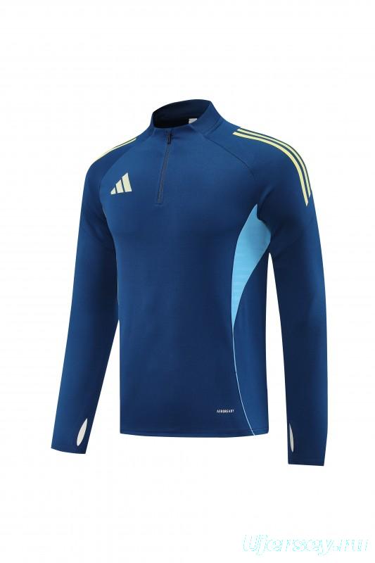 25/26  Adidas Navy Blue Full zipper Jacket Tracksuit+ long pants