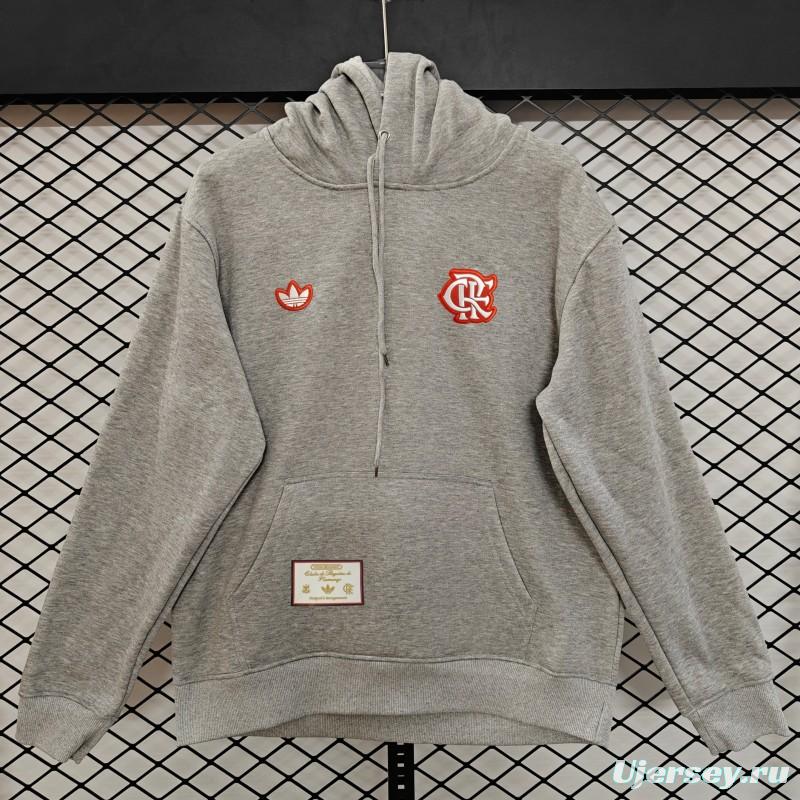 25/26 Flamengo Retro Embroidered Logo Hoodie 9 Colors