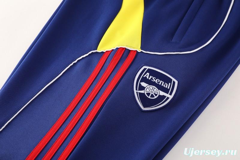 25/26 Arsenal FC Royal Blue Full zipper Jacket Tracksuit+ long pants