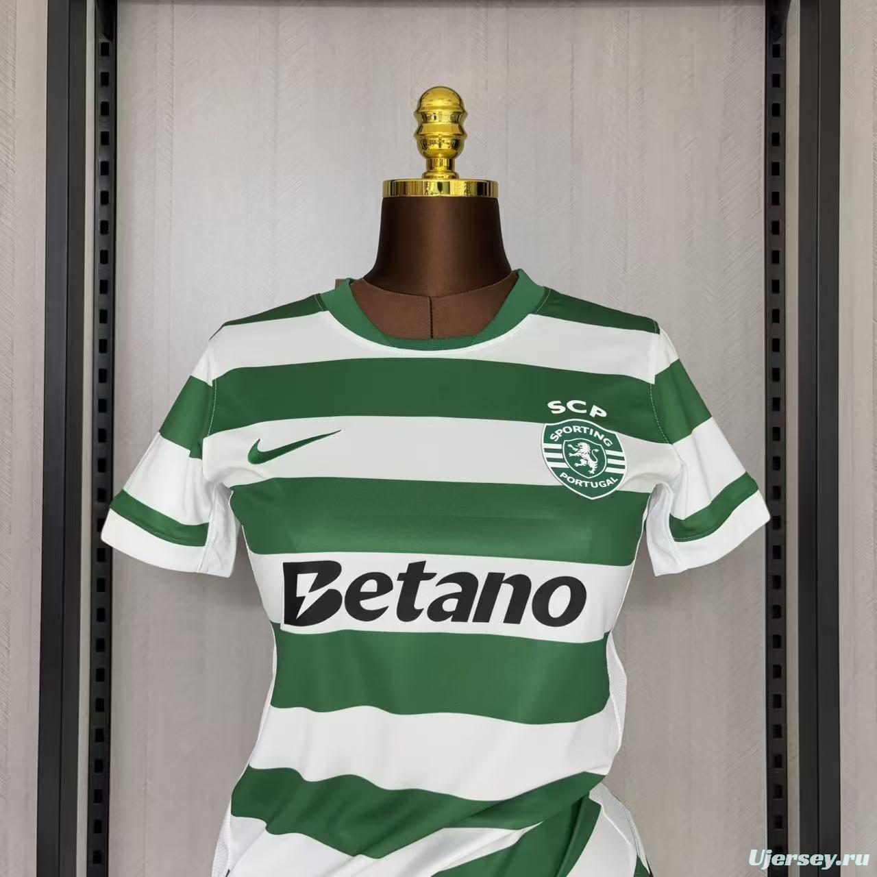 25/26 Women Sporting Lisbon Home Jersey