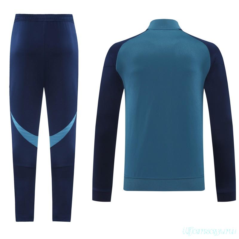 25/26 Arsenal  Navy Blue  Full zipper Jacket Tracksuit+ long pants