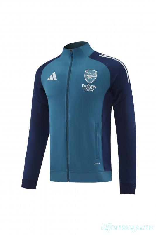 25/26 Arsenal  Navy Blue  Full zipper Jacket Tracksuit+ long pants