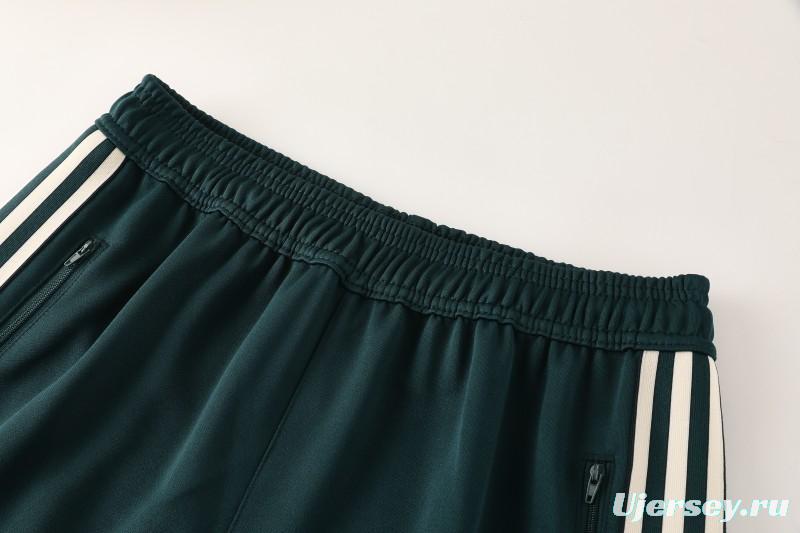 25/26  Juventus Retro Dark Green  Full zipper Jacket Tracksuit+ long pants