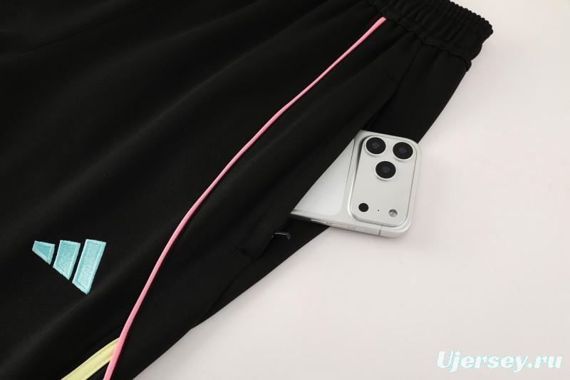 25/26  Juventus Black  Full zipper Jacket Tracksuit+ long pants