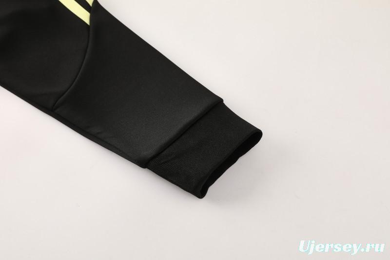 25/26  Juventus Black  Full zipper Jacket Tracksuit+ long pants