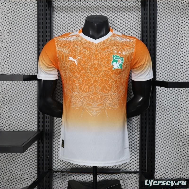 2026 Player Version Ivory Coast Special Edition Orange Jersey