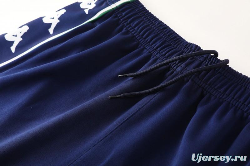 26/27 Real Betis x Kappa Navy Blue  Full Zipper Jacket Tracksuit + Long Pants