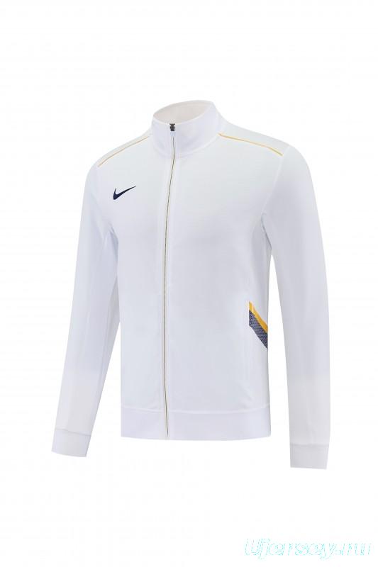 2026 NIKE White Full Zipper Jacket + Long Pants