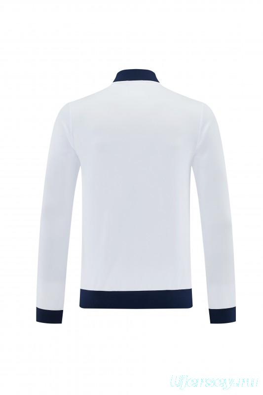 25/26 Roma White Full Zipper Jacket + Long Pants