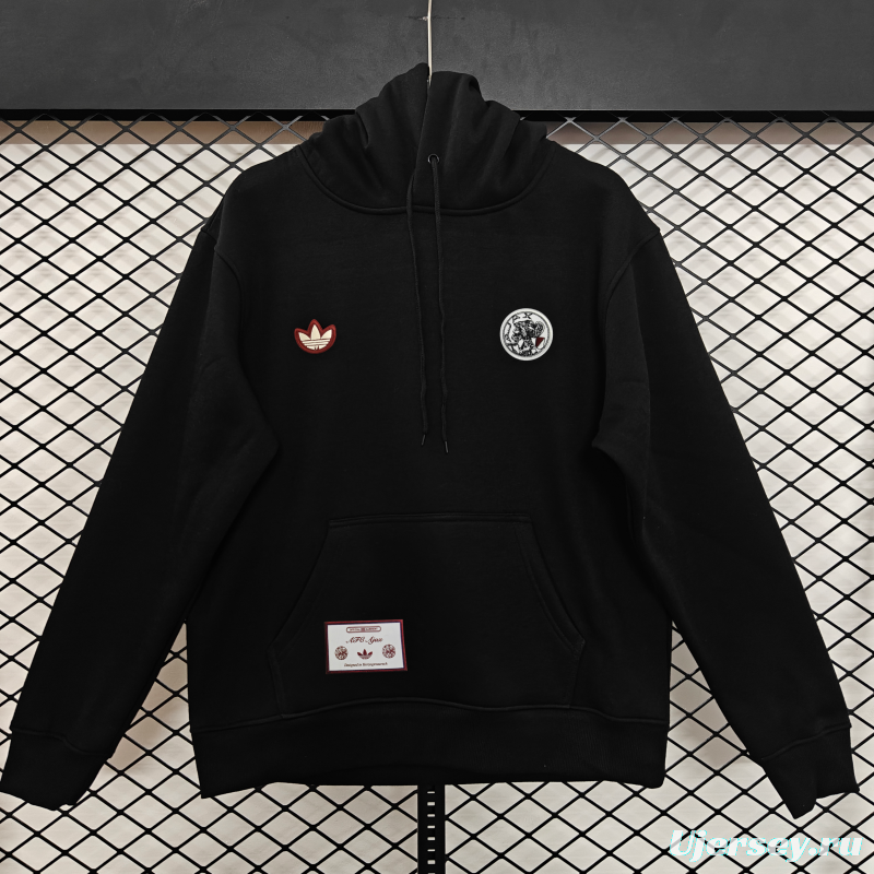 25/26 Ajax Embroidered Logo Hoodie 9 Colors