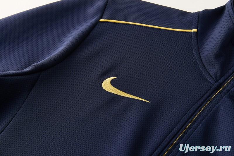 2026 NIKE Navy Full Zipper Jacket + Long Pants