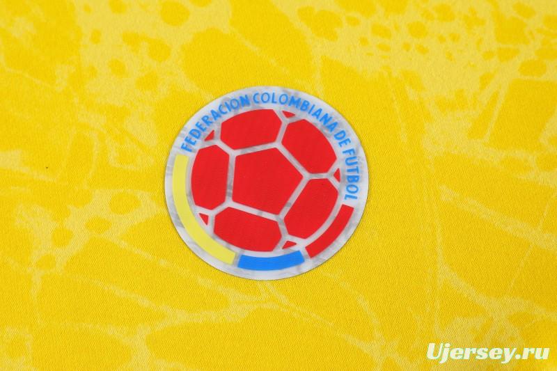 25/26 Colombia Yellow Embroidered Logo Hoodie