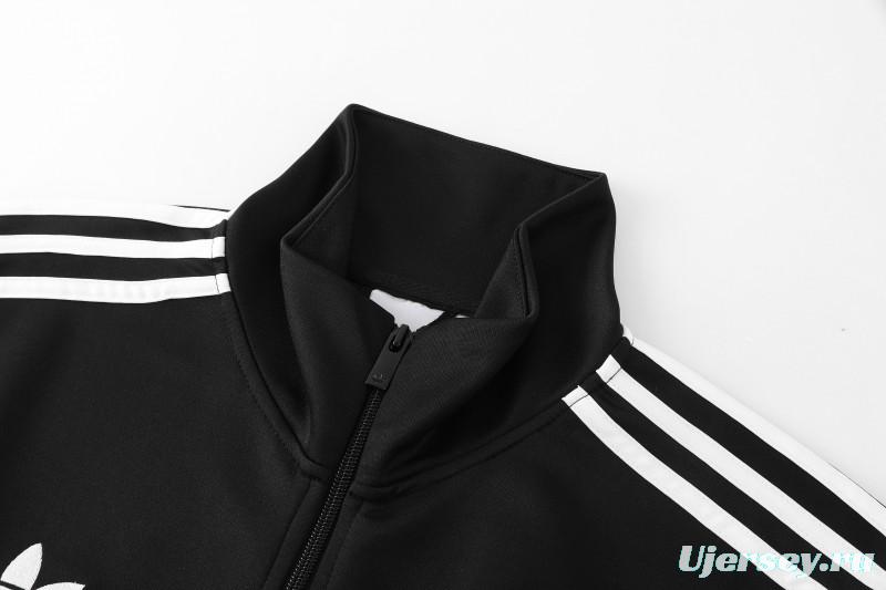 2026 Adidas Black Full Zipper Jacket + Long Pants