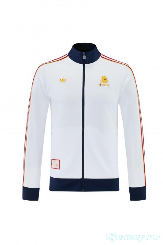 25/26 Roma White Full Zipper Jacket + Long Pants