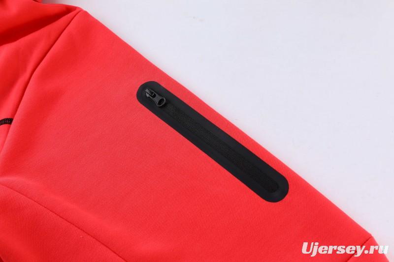 26/27 Liverpool Red Full Zipper Hooded Jacket Tracksuit + Long Pants