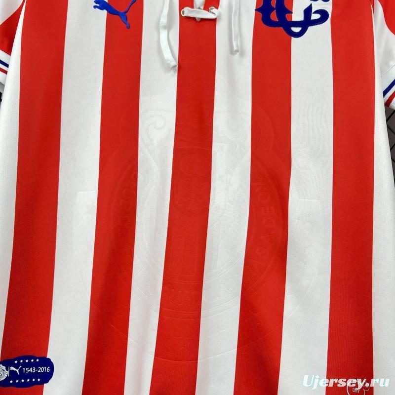 2016/17 Chivas Guadalajara 110th Anniversary Jeresy