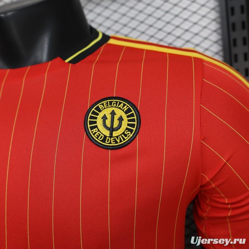 Player Version 2026 Belgium Red Terrace Icons White Jersey