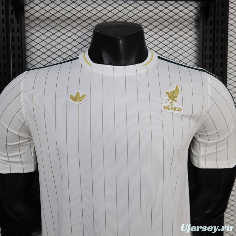 Player Version 2026 Mexico White Terrace Icons White Jersey