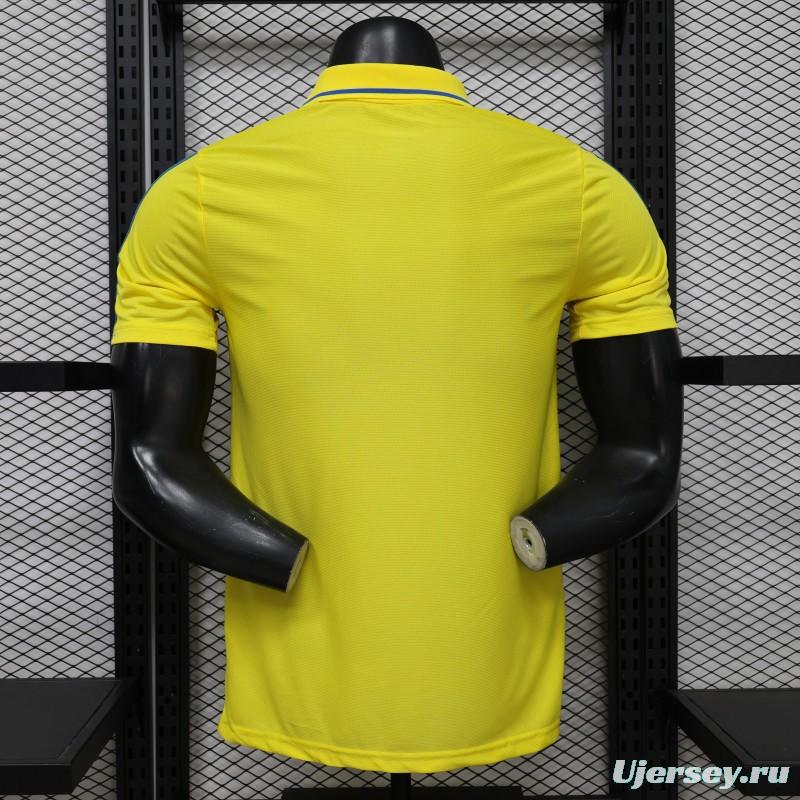 Player Version 2026 Colombia Yellow POLO Jersey