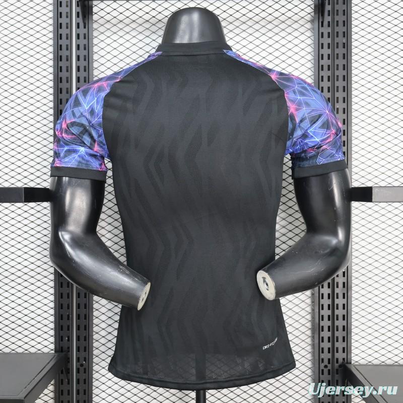 Player Version 25/26 FC Barcelona Black with Neon Geometric Pattern Jersey