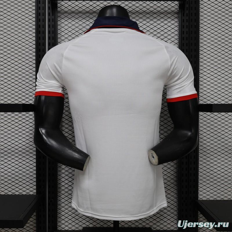 25/26 Player Version Cruz Azul White with Faint Grey Pattern Jersey