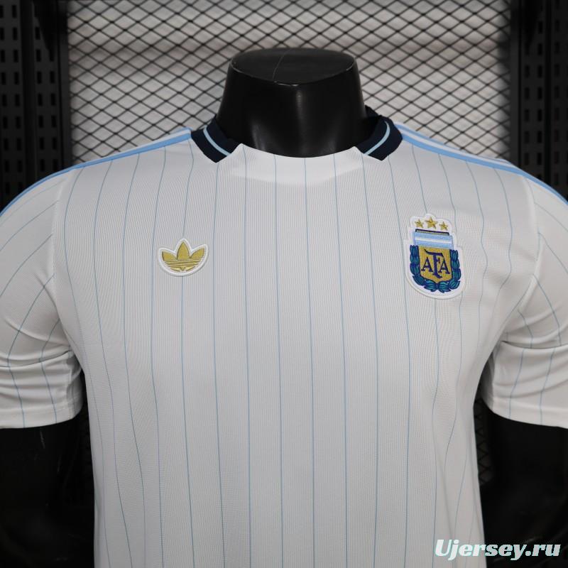 Player Version 2026 Argentina White Terrace Icons Jersey