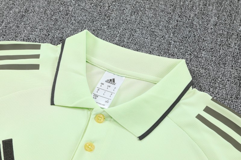 26/27 Real Madrid Light Green  Polo Training Shirt + Long Pants Tracksuit