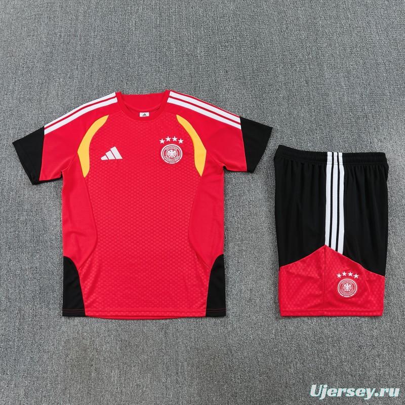 26/27  Germany Red Short Sleeve+Soccer Shorts