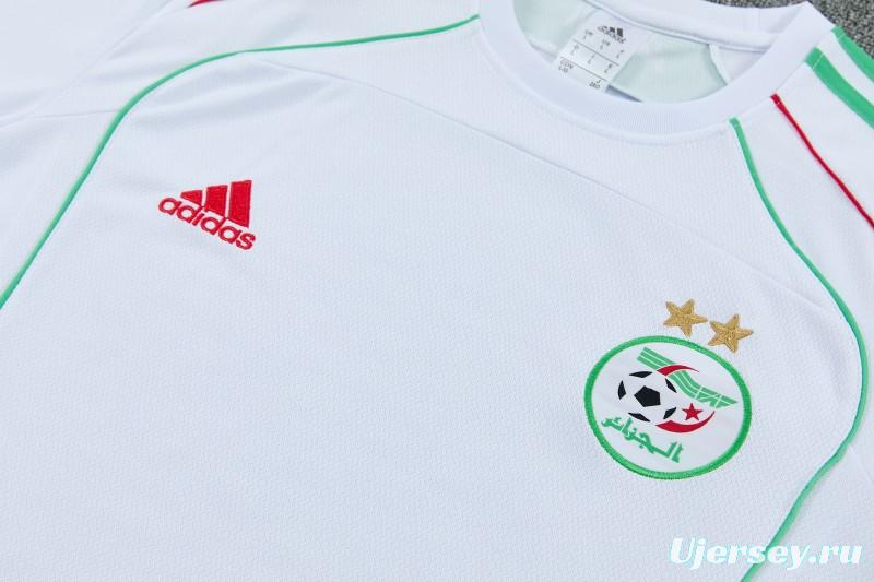26/27 Algeria White  Short Sleeve+Soccer Shorts