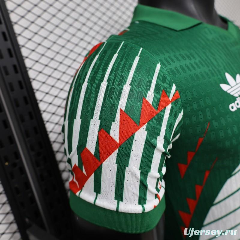 Player Version 2027 Mexico Home Green with Diagonal Graphic Jersey