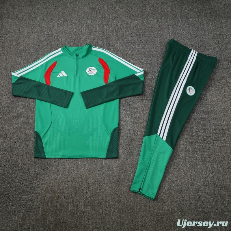 26/27  Algeria Green Half Zipper Jacket  Tracksuit + Long Pants