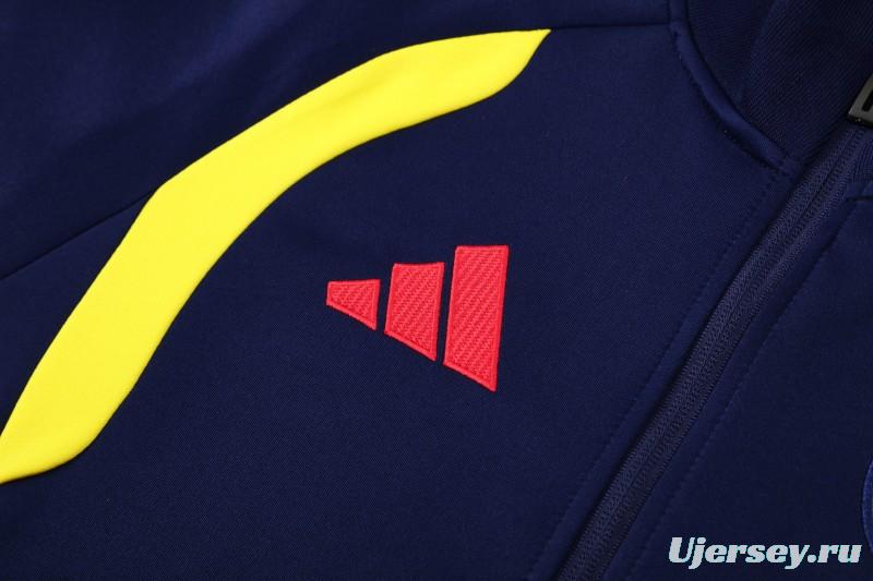 26/27  Colombia Navy Blue Full Zipper Jacket Tracksuit  + Long Pants
