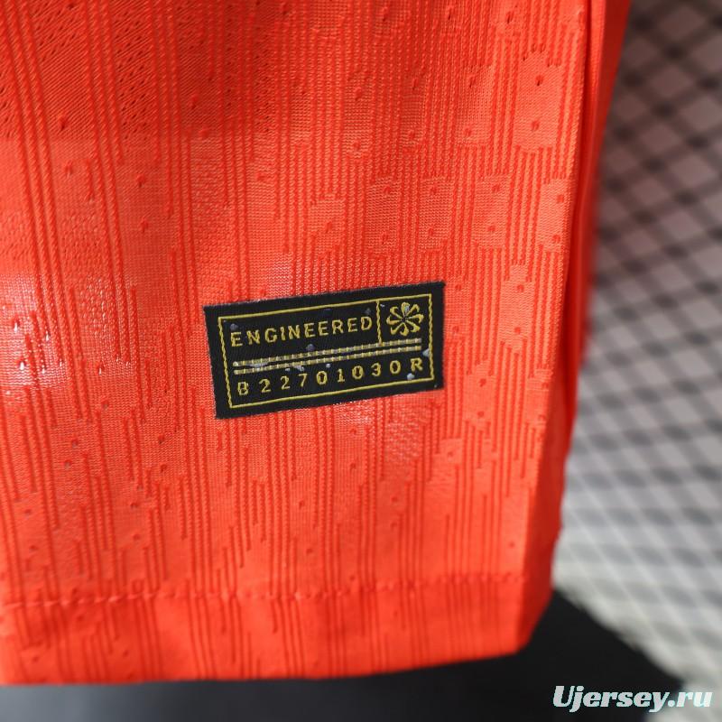 Player Version 2026 Norway Red & Blue with Flag Cross Pattern Home Jersey