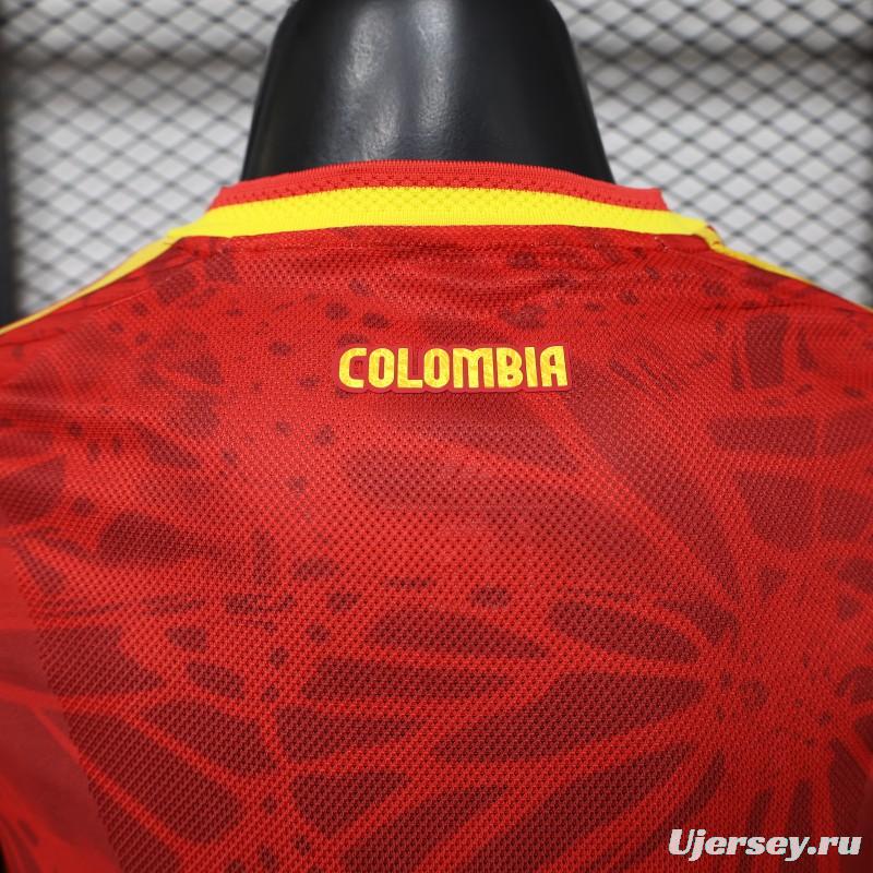 Player Version 2026 Colombia Red & Yellow Away Jersey