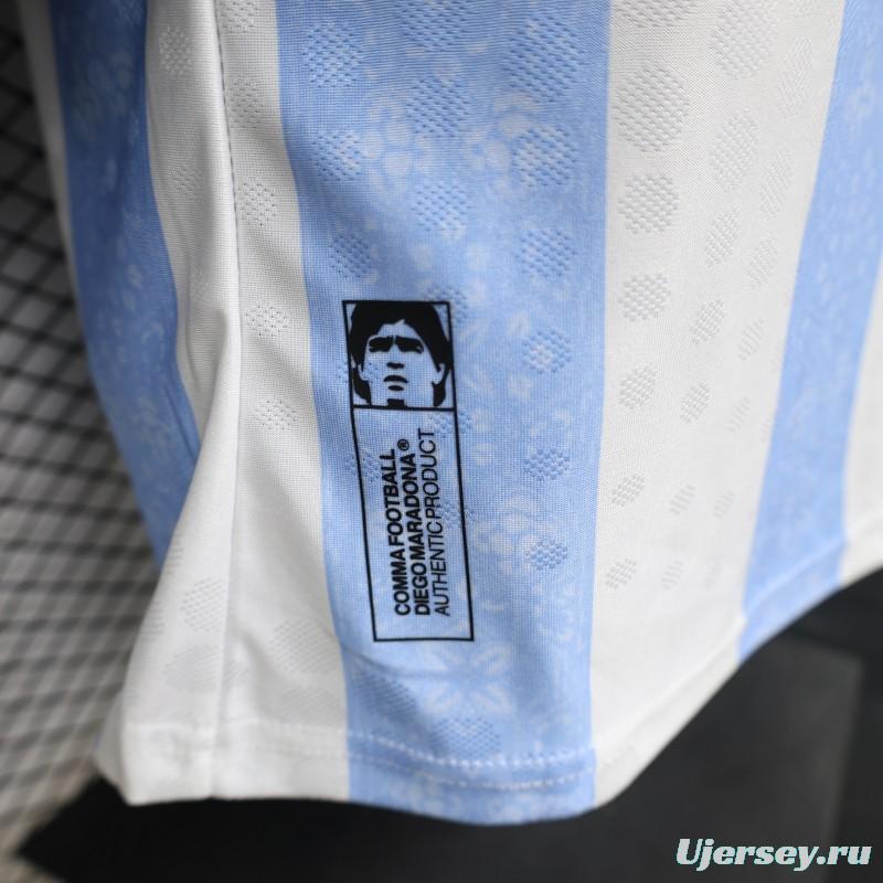 Player Version 2026 Argentina Home Light Blue & White Vertical Stripe Special Edition Jersey