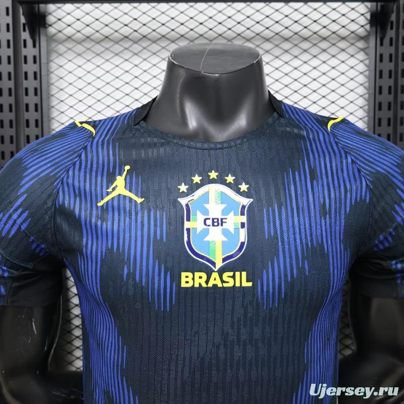 Player Version 2026 Brazil × Jordan Brand Away Navy Blue Jersey