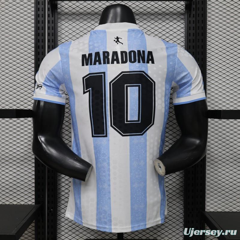 Player Version 2026 Argentina Home Light Blue & White Vertical Stripe Special Edition Jersey