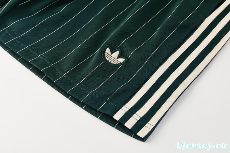 26/27 Juventus Navy Green Short Sleeve+Soccer Shorts