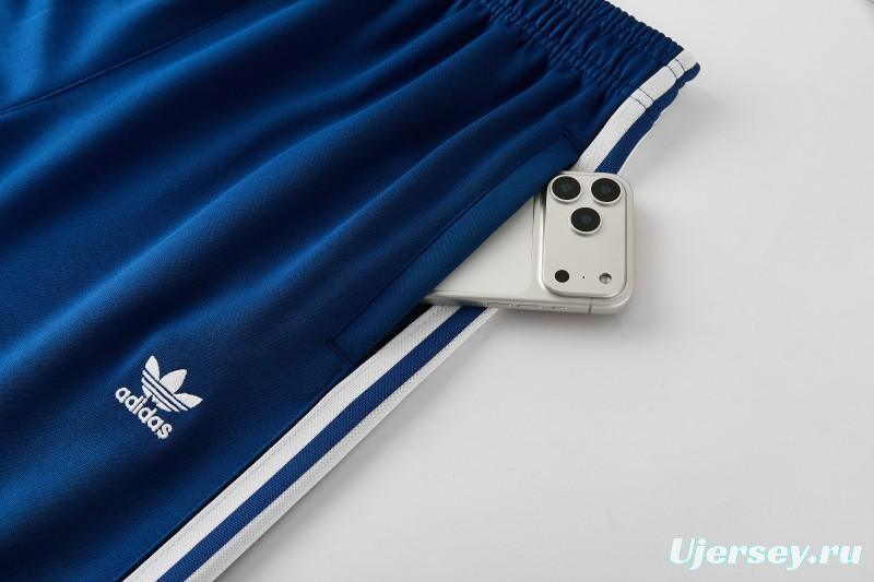 2026  Adidas Royal Blue Full Zipper Jacket + Long Pants