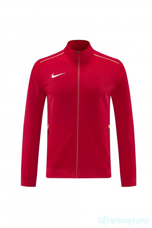 2026 Nike Red Full Zipper Jacket + Long Pants