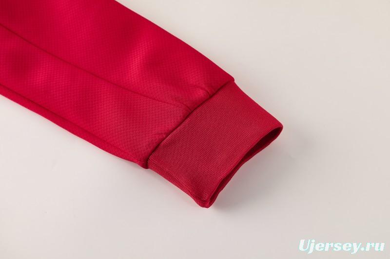 2026 Nike Red Full Zipper Jacket + Long Pants