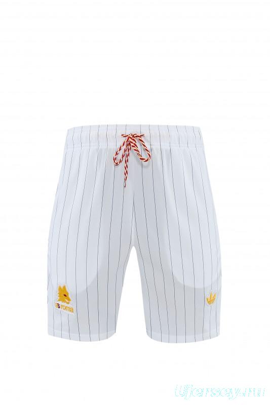 26/27 AS Roma White Short Sleeve+Soccer Shorts