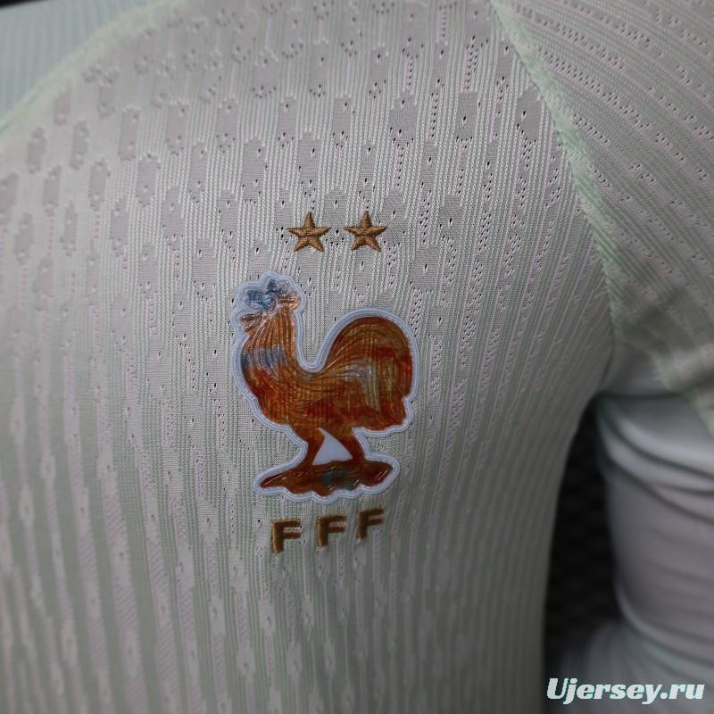 Player Version 26/27 France Mint Green Away Long Sleeve Jersey