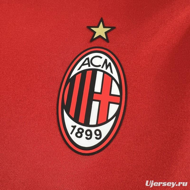 25/26 AC Milan x Slam Jam Limited Edition Long Sleeve Red Forth Jersey