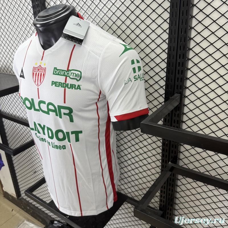 Player Version 25/26 Club Necaxa White with Red Pinstripe Jersey