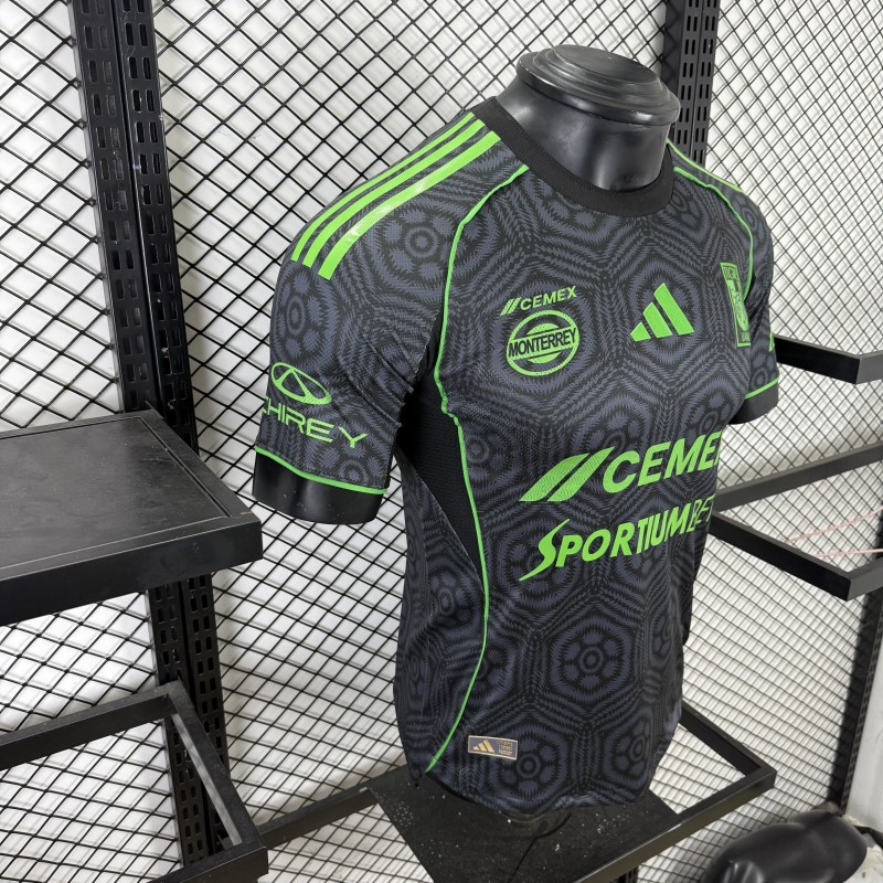 Player Version 25/26 Tigres UANL Adidas Third / Special Edition Black Jersey （SPORTIUMBET Ver.）