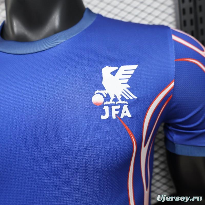 Player Version 2026 Japan Blue with Red Flame Graphic Home Special Edition Jersey