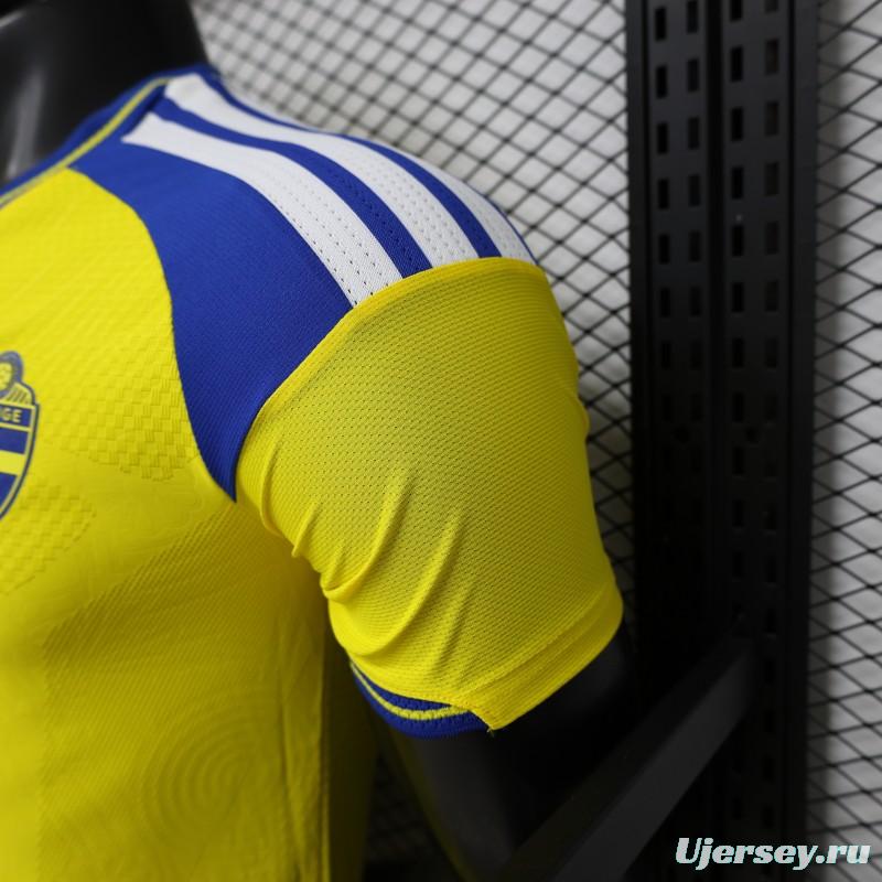 Player Version 2026 Sweden Yellow with Blue Panel Home Jersey